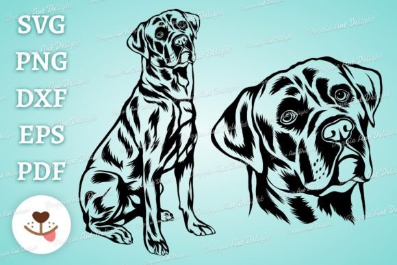 Cane Corso Dog Svg Cut File Bundle