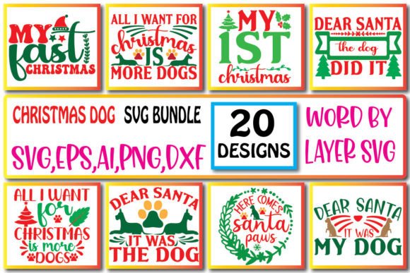 Christmas DOG SVG Bundle Vol 1