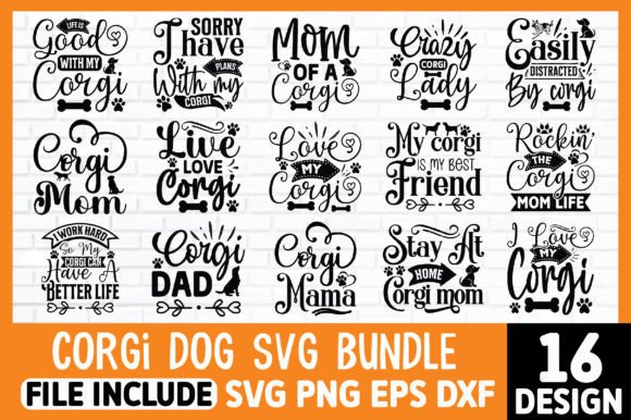 Corgi Dog SVG Bundle