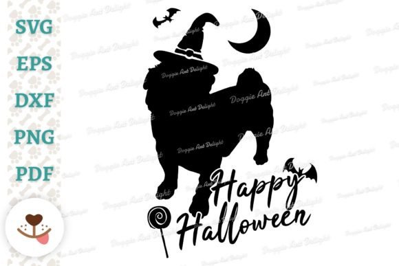 Halloween Pug Dog Svg Cut File