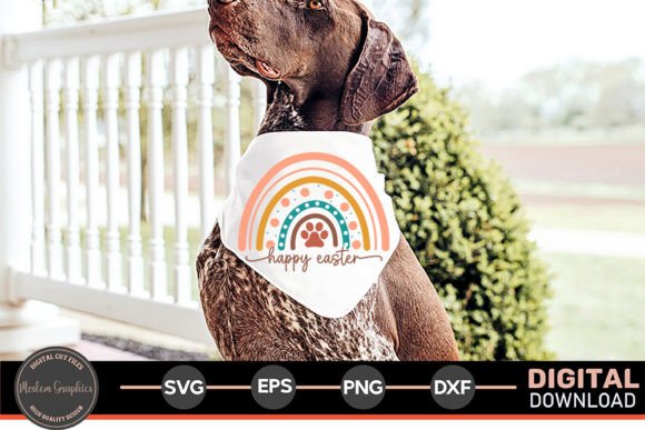 Happy Easter - Easter Dog SVG