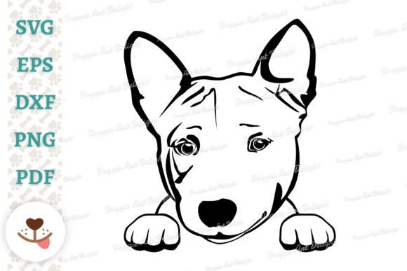 Peeking Basenji Dog Svg Png Dxf Eps Pdf