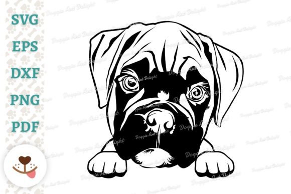 Peeking Boxer Puppy Design Review