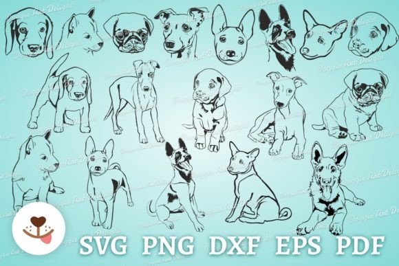 Puppy Dog Svg Png Vector Cut File Bundle