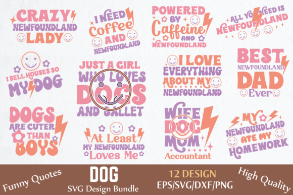 Retro Dog SVG Bundle
